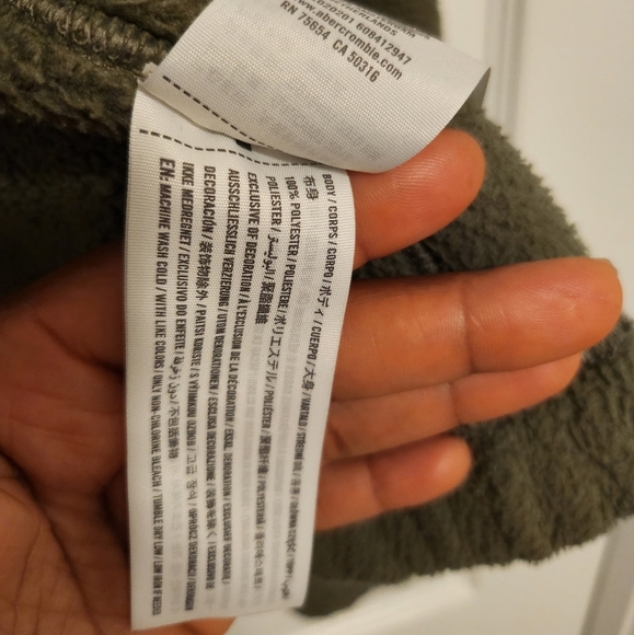 Abercrombie & Fitch Jacket Women's Size XS Army Green - Picture 8 of 9